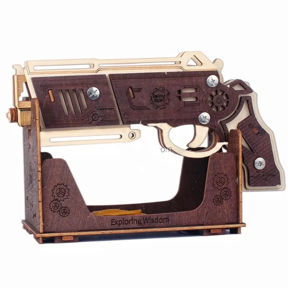 Space Sci-Fi Pistol - Wooden DIY Toy