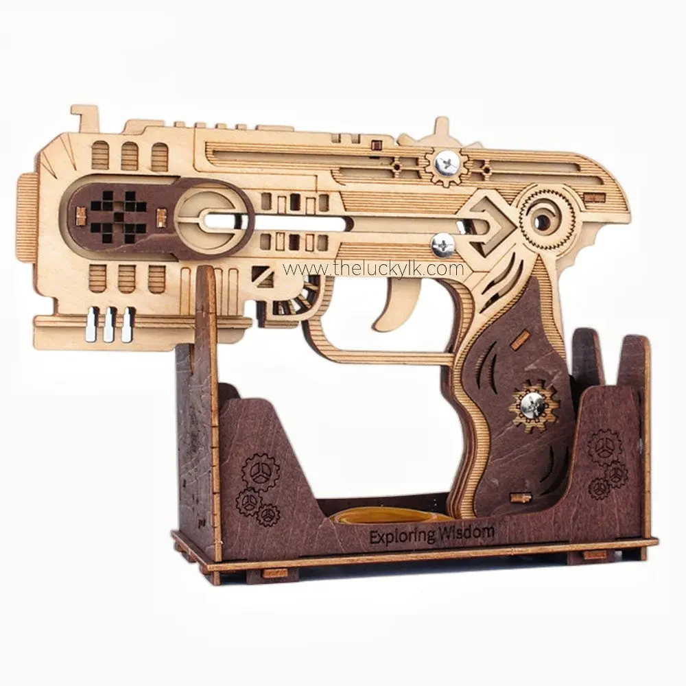 Space Sci-Fi Pistol - Wooden DIY Toy