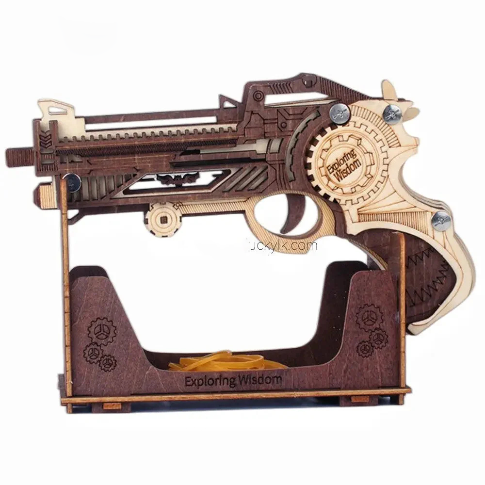 Space Sci-Fi Pistol - Wooden DIY Toy
