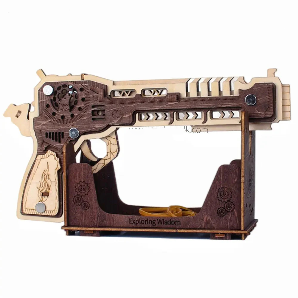 Space Sci-Fi Pistol - Wooden DIY Toy