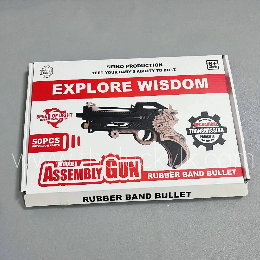 Space Sci-Fi Pistol - Wooden DIY Toy