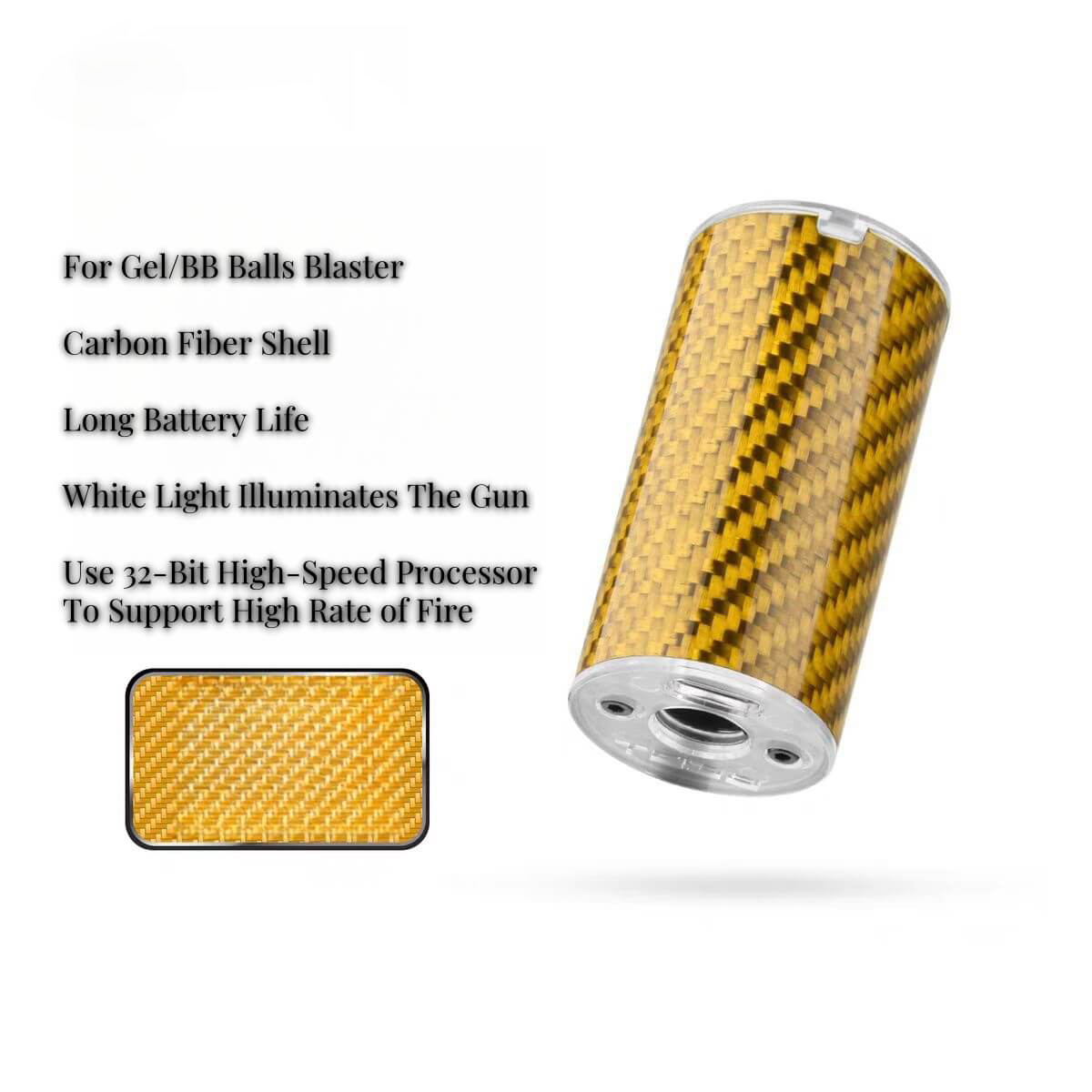 Carbon Fiber Tracer For Gel/BB Balls Blaster 2.0