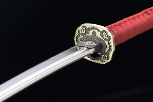 Hand Forged Anime Katana Undead Cut(Thunderbolt)Charcoal quenching