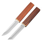 Self-defense double straight knife