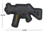 PVC Rubber Velcro Patches - Over 25 Different Options! (Pistol Rifle Guns MK AK AK47 Weapons)
