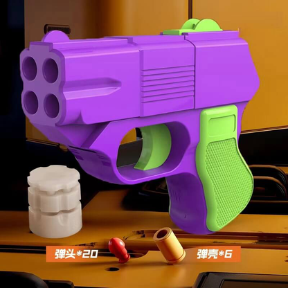 New Quadruple Shot Cop 357 Nerf Toy Gun