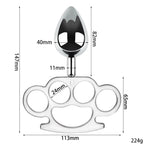 New Products Anal Plugs Metal Finger Tiger Anal Plugs Rear Anal Plugs Adult Erotic Sex Products Anal Plugs