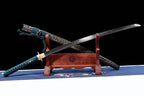 Hand Forged Japanese Samurai Katana Dark Pattern Steel