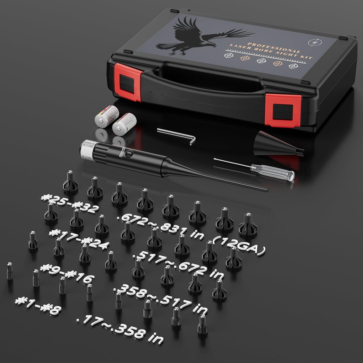 RidgeVanta Bore Sight Laser Professional Green Laser Bore Sight Kit