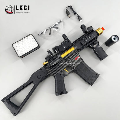 Carbon Fiber Gold Embellished ARP556 Gel Blaster