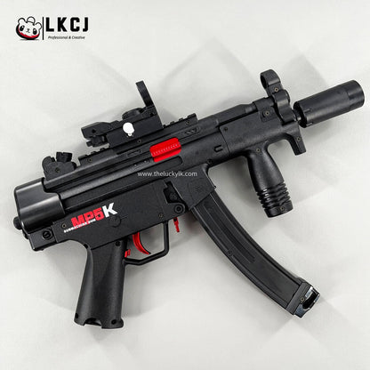 Exquisite Engraving MP5K Gel Blaster High Rate of Fire  Smooth Shooting With 7 Colors of Lighted Silencer