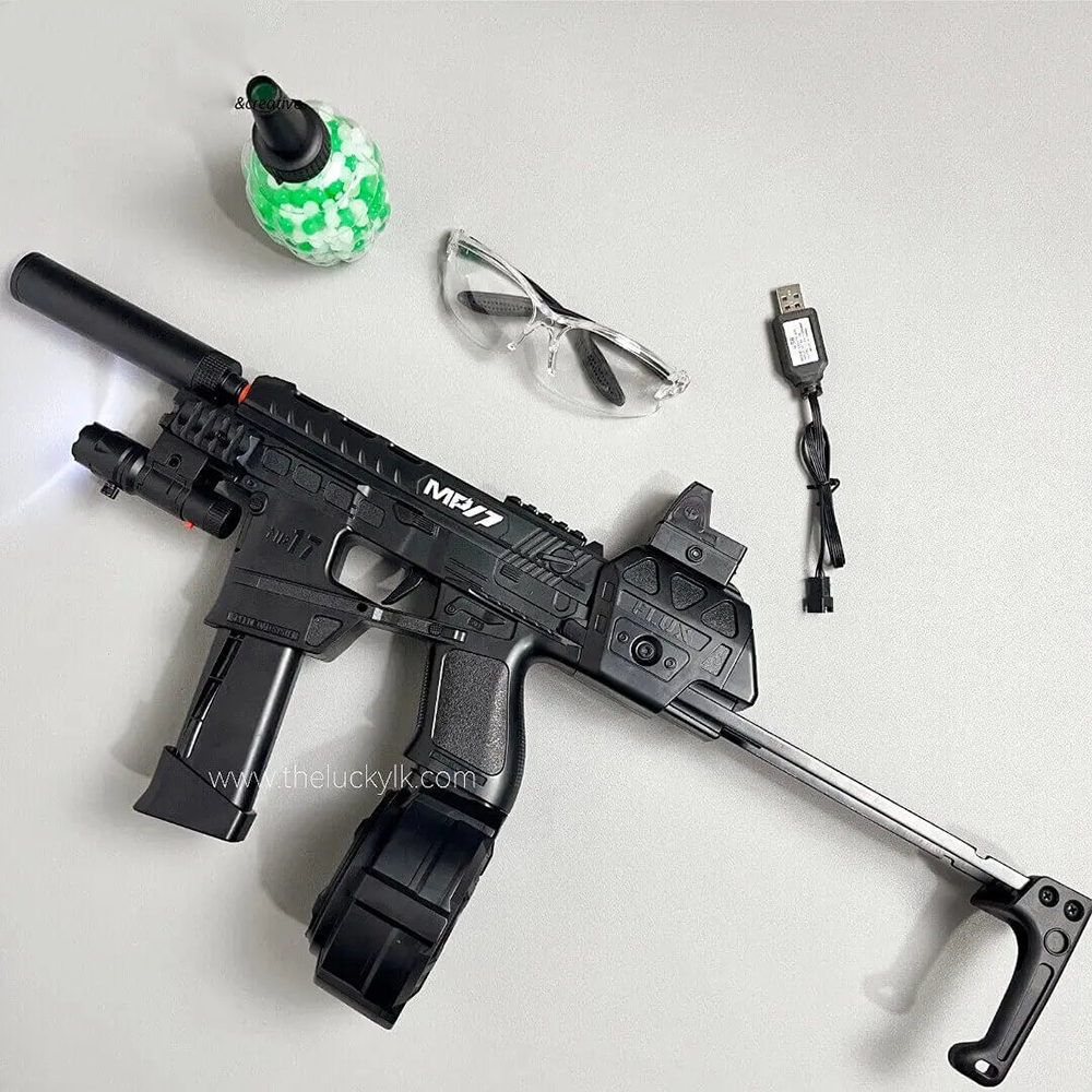 New Mp17 Gel Blaster With Metal Stock, Metal Rail