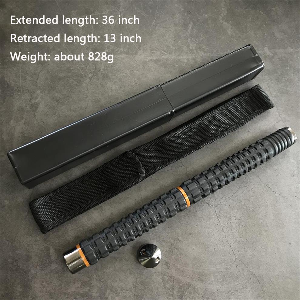 Self-defense three-section telescopic stick