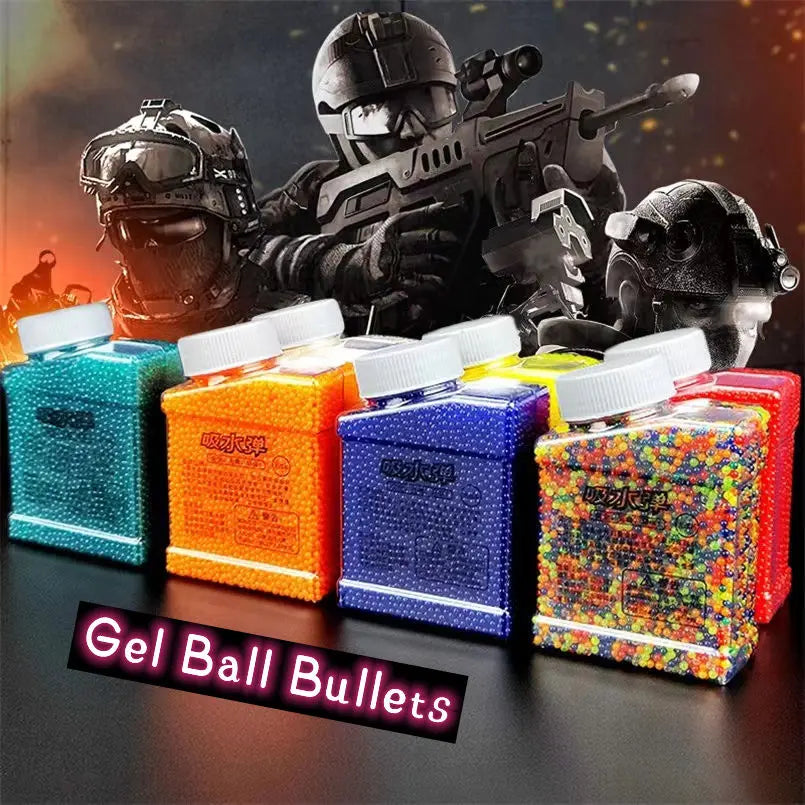 60,000 Gel Balls With Collapsible 600ml Gel Ball Quick-Loading Bottle