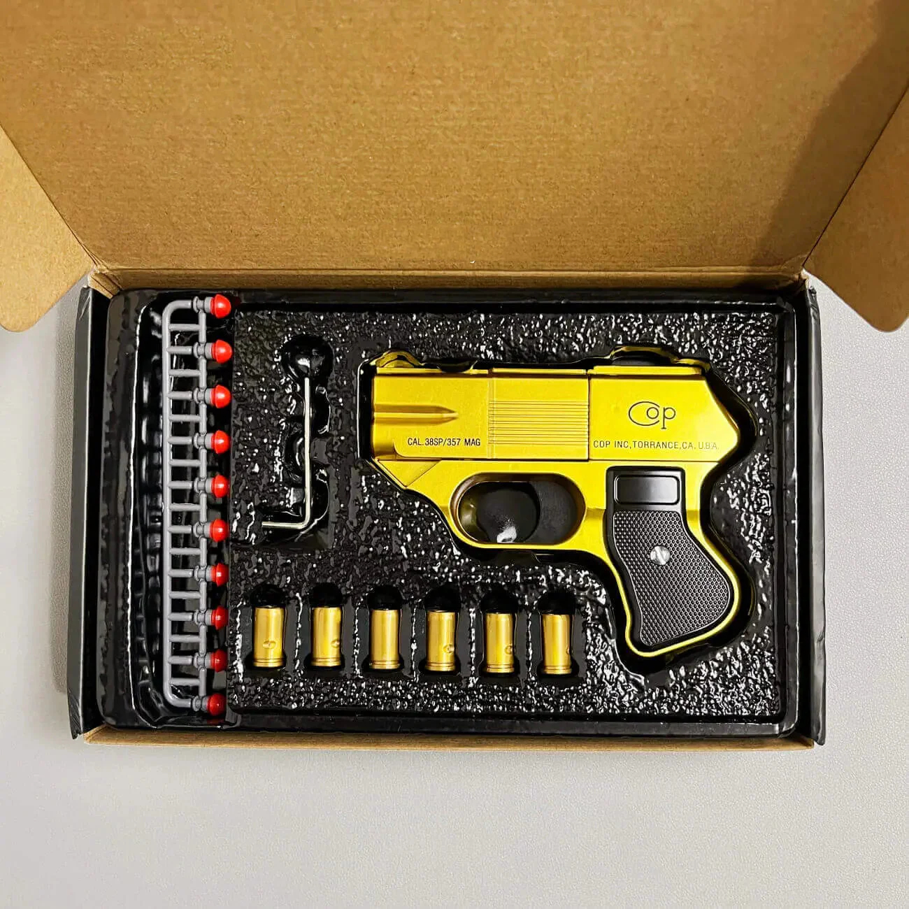 New Quadruple Shot Cop 357 Nerf Toy Gun