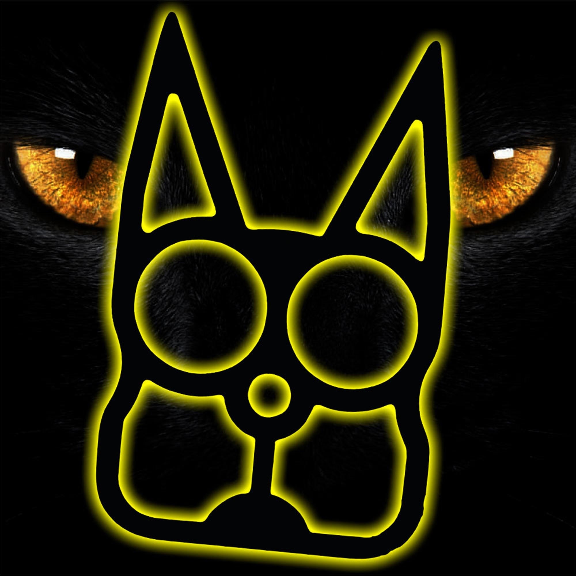Black Cat Self Defense Keychain