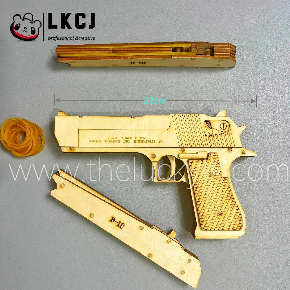 Desert Eagle Pistol  - Wooden DIY Toy