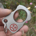 Knuckle duster Smiley Single Finger Spiked brass knuckles Self Defense Real