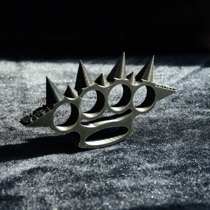 Lightweight Carbon Fiber Knuckle Duster - Self-Defense EDC