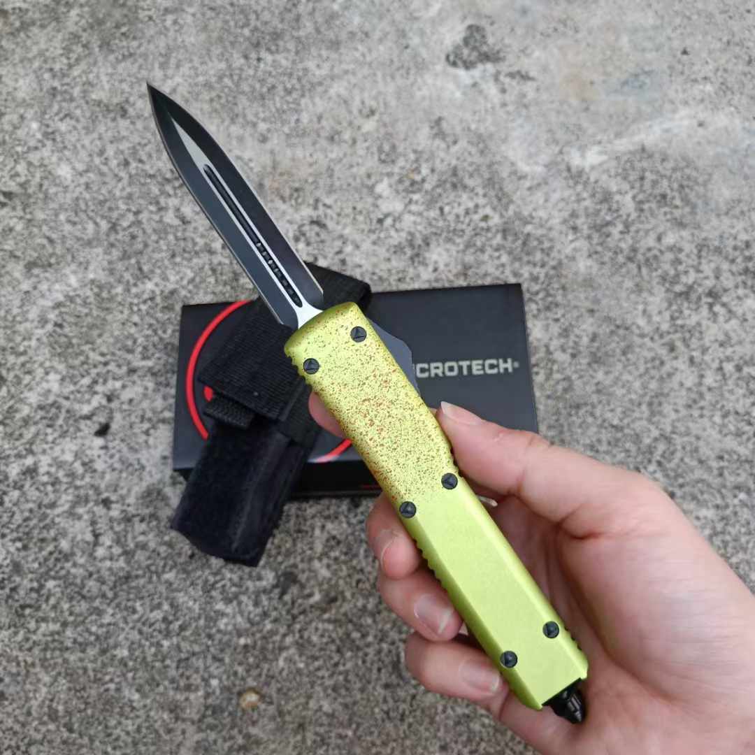 MICROTECH Zombie Tanto Knife (Black Double Edge)
