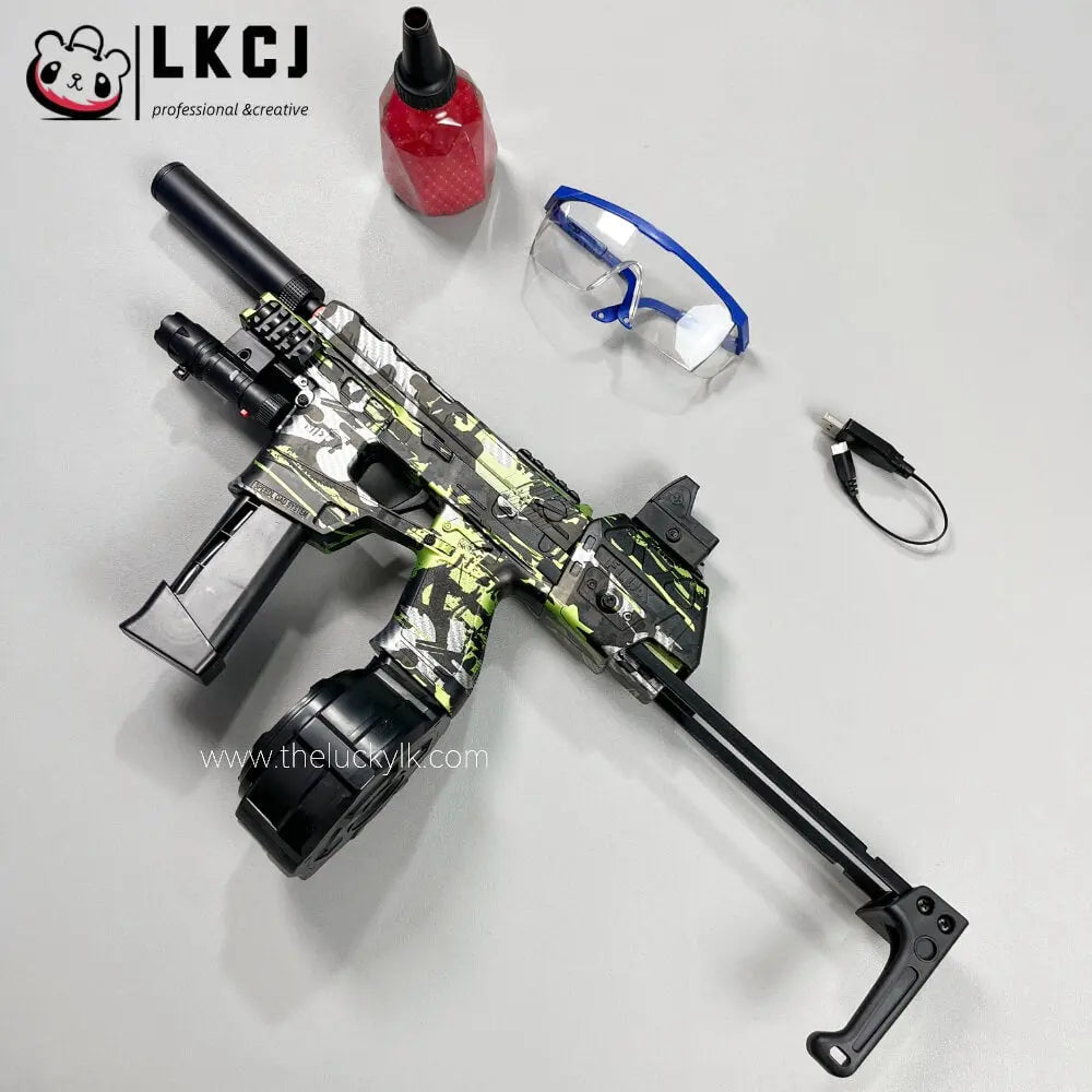 New Mp17 Gel Blaster With Metal Stock, Metal Rail