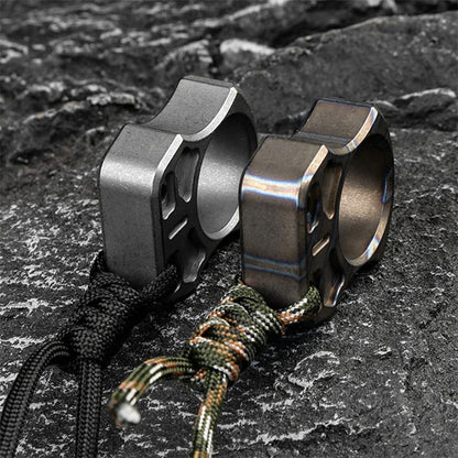 Portable Window Breaker Titanium Knuckle Duster
