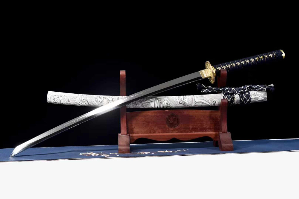 T10 Wave Katana with Mirror-Polished Finish