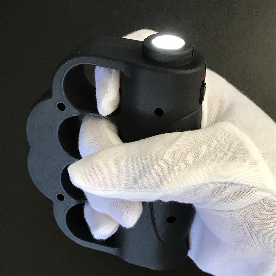 Multi-function Knuckle Stun GUN Baton Flashlight