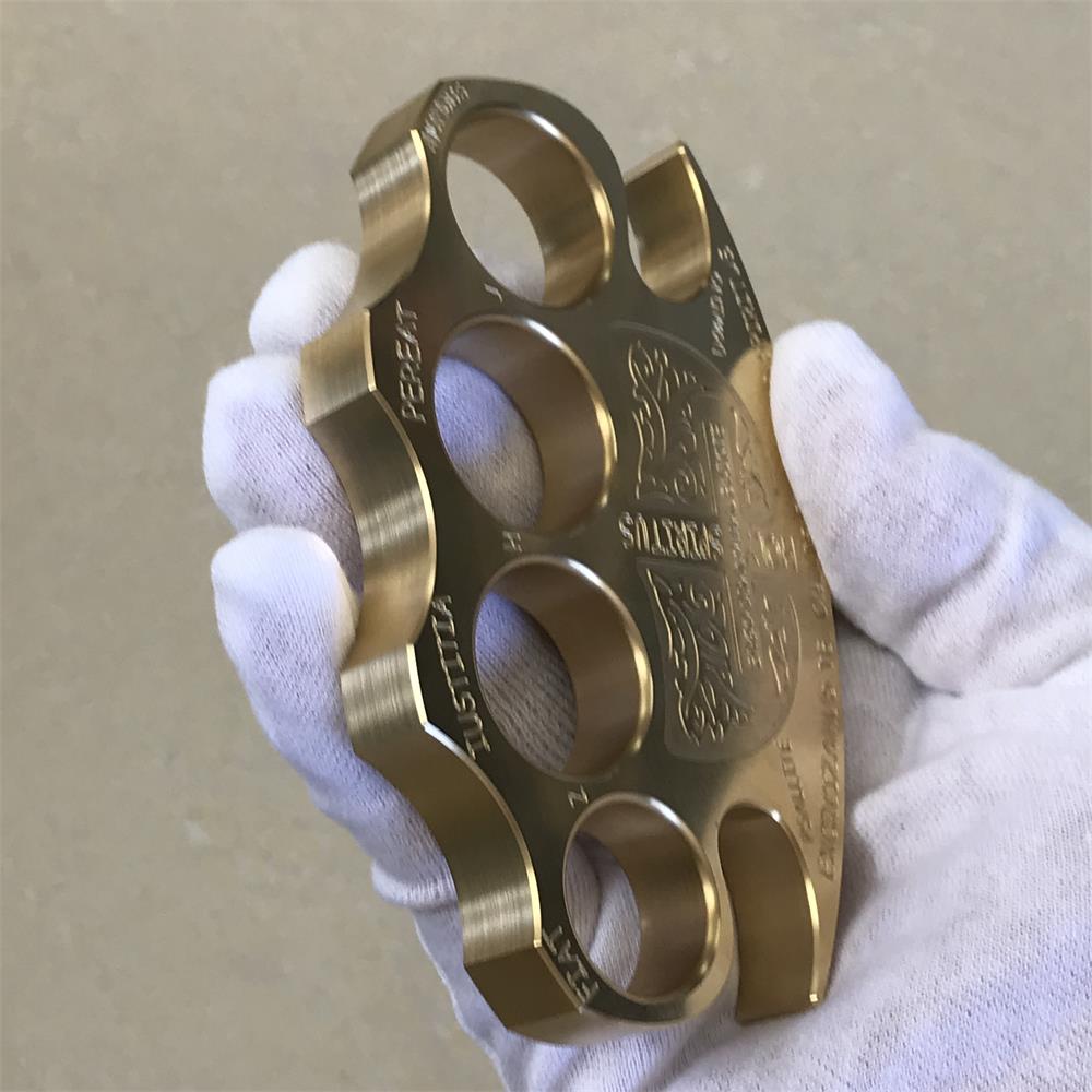 Warrior Solid Brass Knuckle Duster Self-defense Window Breaking EDC Tool