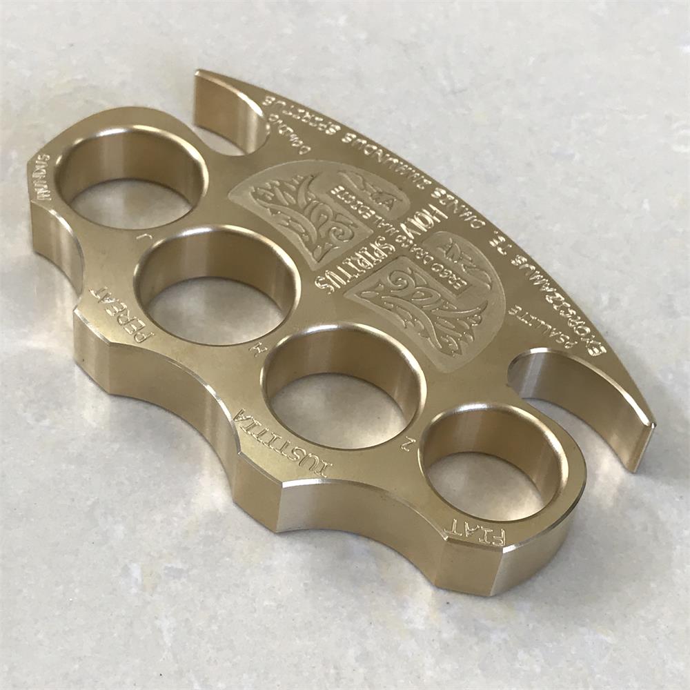 Warrior Solid Brass Knuckle Duster Self-defense Window Breaking EDC Tool