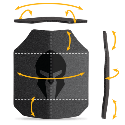 Spartan Level III+ AR550 Steel Body Armor (Set of 2)