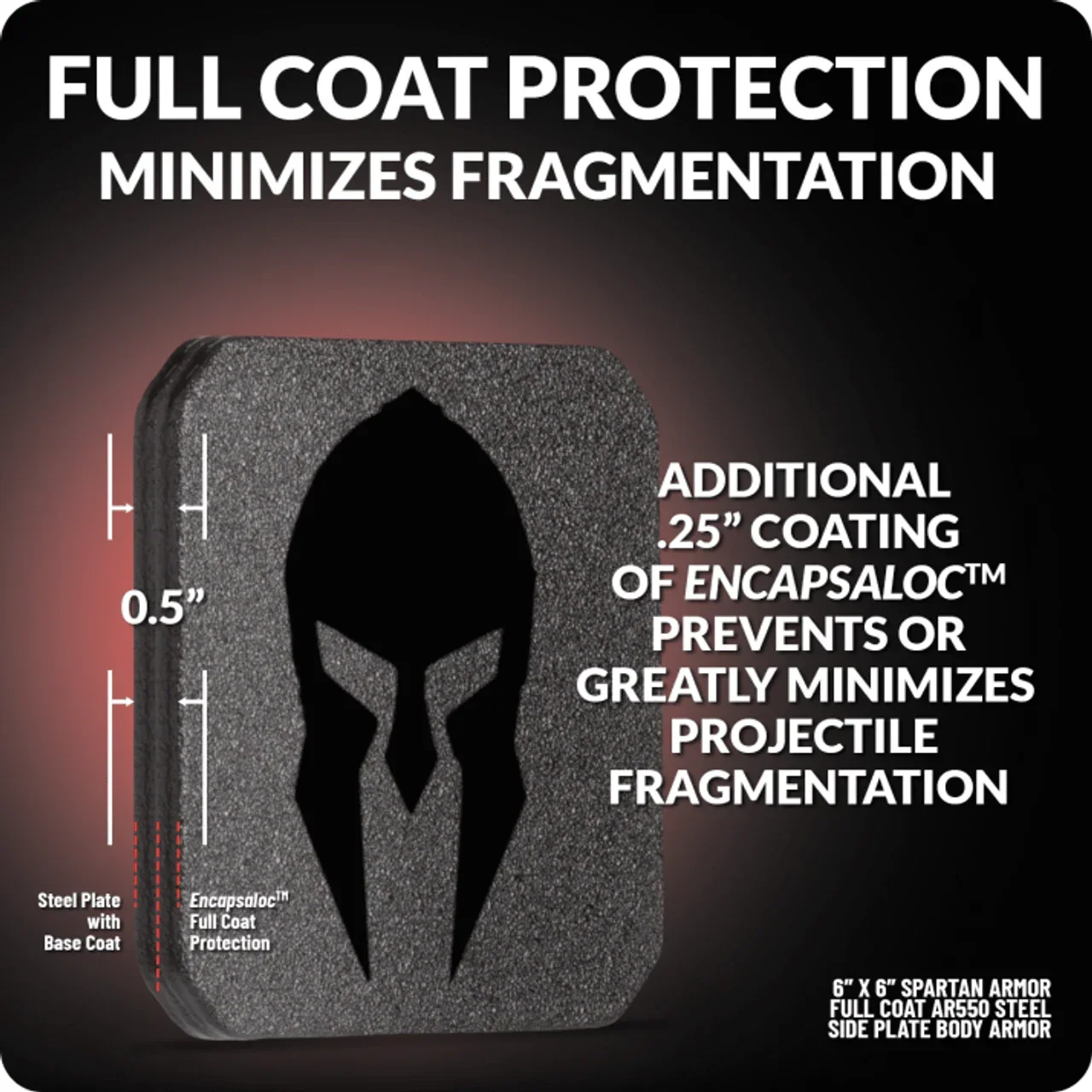 Spartan Level III+ AR550 Steel Side Armor (set of 2)
