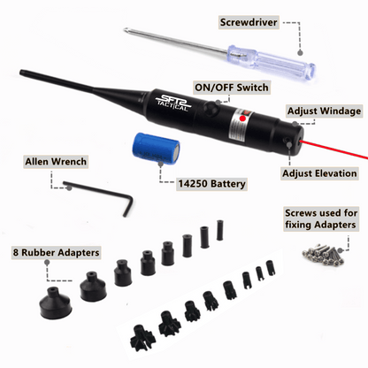 Aimtechx™ Tactical Universal Laser Bore Sighter for .22 to .50 Caliber Scope