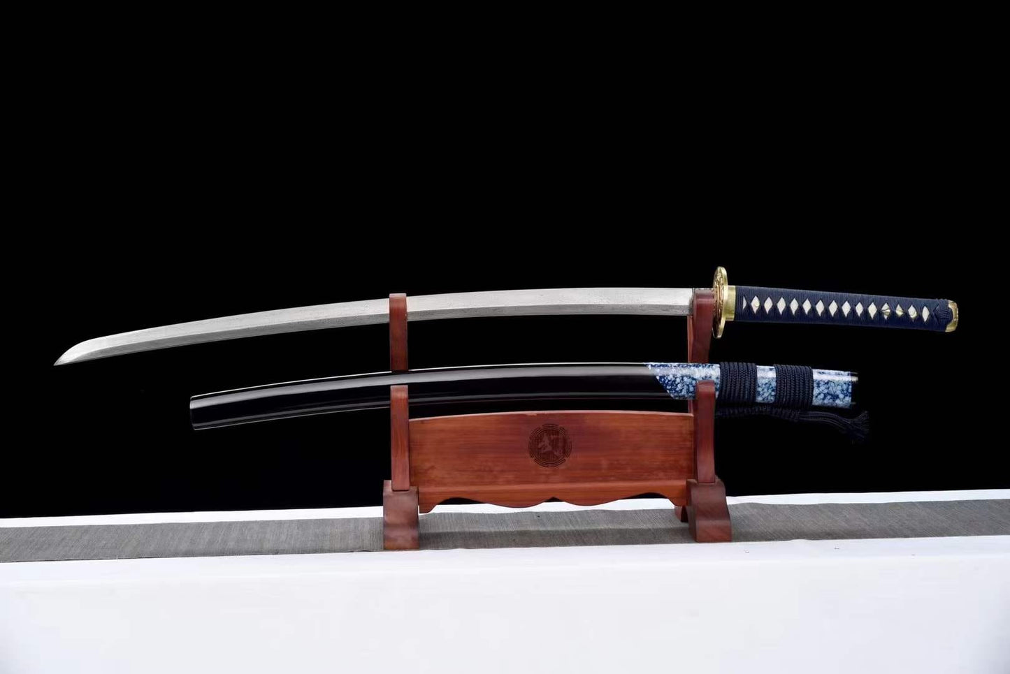 Damascus Samurai Katana [Auspicious Cloud Fighting Sword]