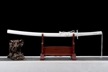 Hand Forged Anime Bleach Ichigo Bankai Sword Tensa Zangetsu Hand Polished  Spring Steel