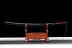 Hand Forged Anime Bleach Ichigo Bankai Sword Tensa Zangetsu Hand Polished  Spring Steel Black Blade