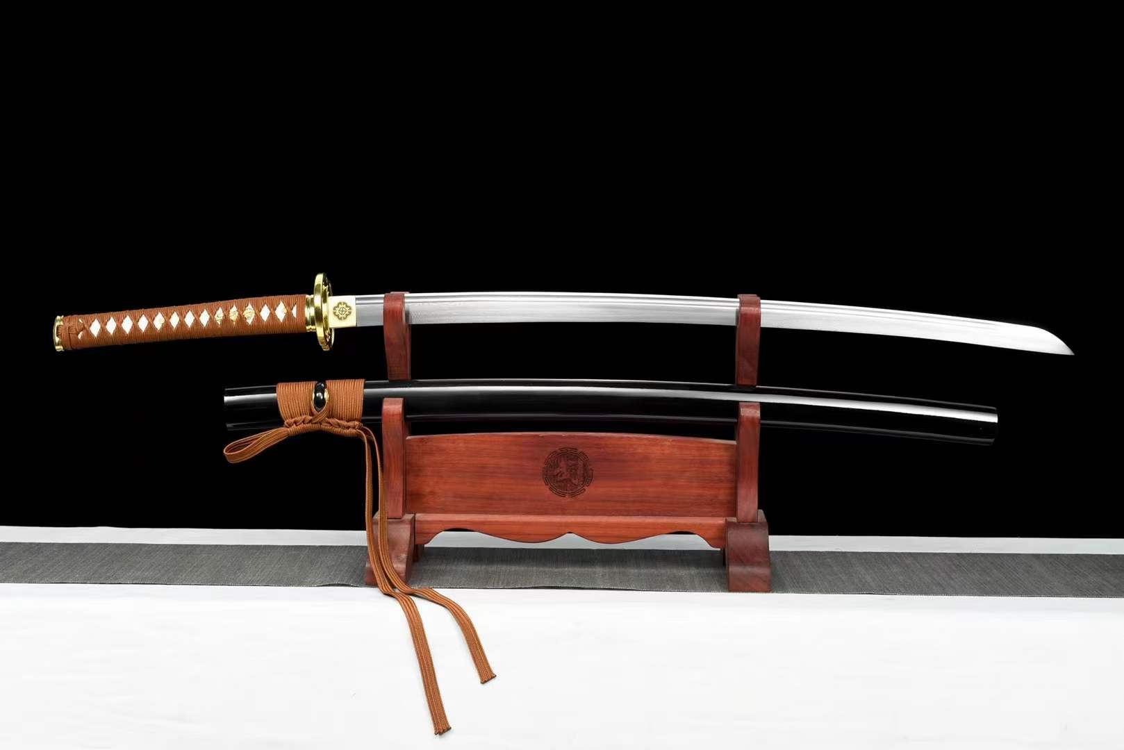 Hand Forged Anime Katana Himura Kenshin Reverse Blade Edition Pattern Steel