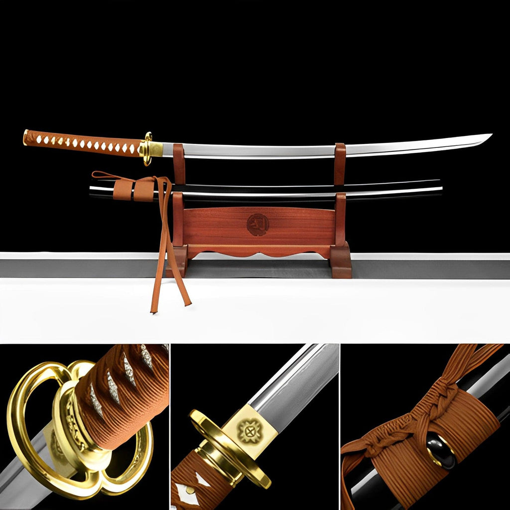 Hand Forged Anime Katana Himura Kenshin Reverse Blade Edition Pattern Steel