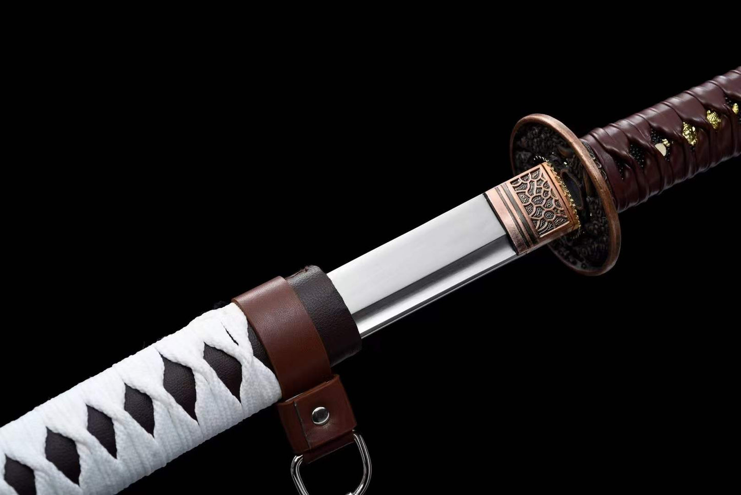 Hand Forged Anime Katana Walking Dead Mirror polishing