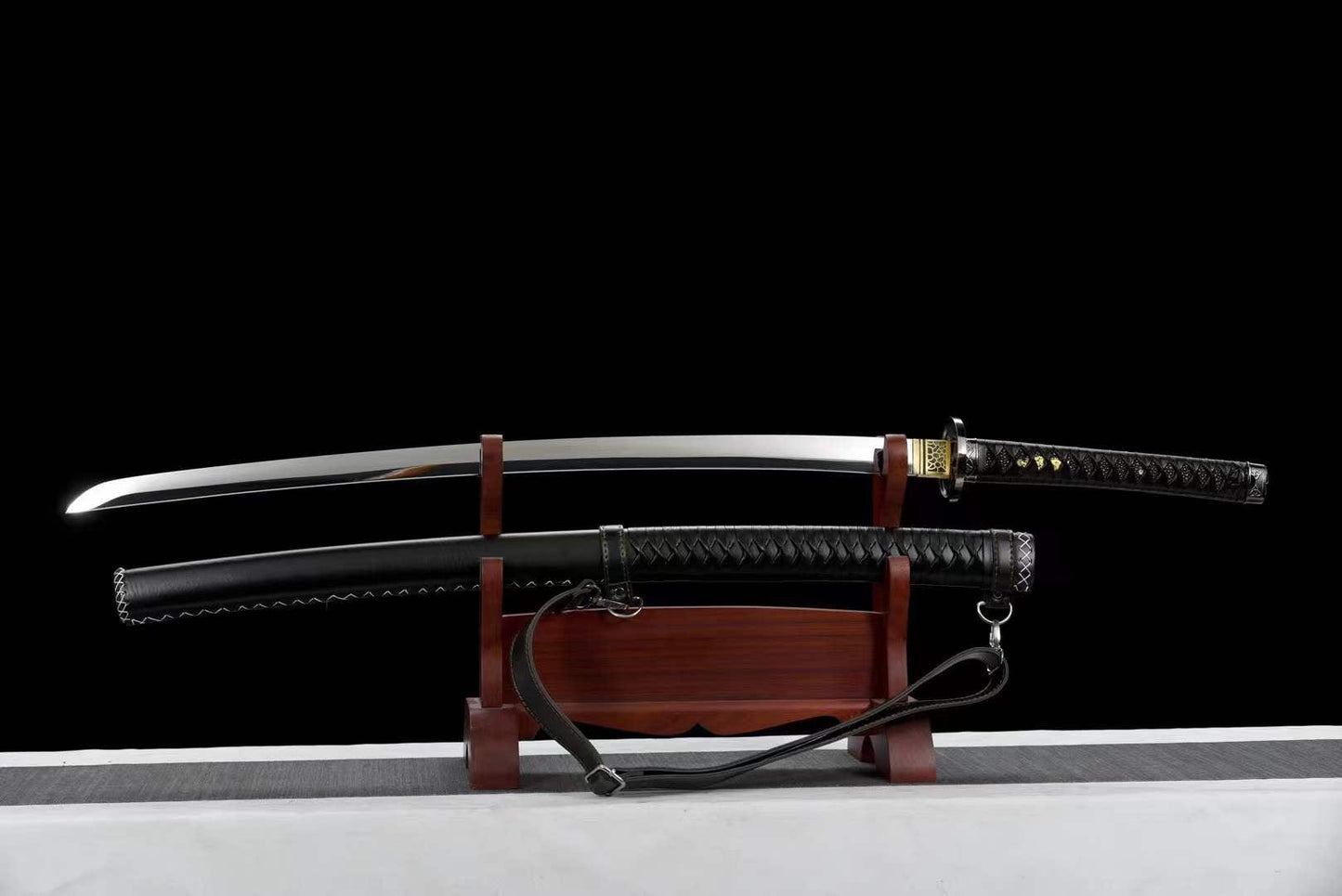 Hand Forged Anime Katana Walking Dead Mirror polishing