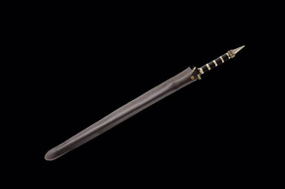 Hand Forged Detective Dee Sword breaker Pattern Steel Baked Blue