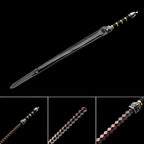 Hand Forged Gold Steel Sword breaker Damascus Steel