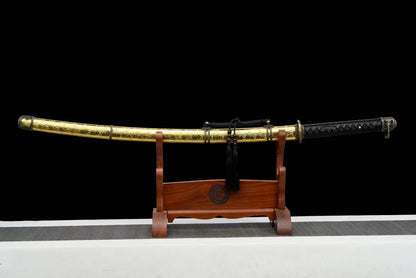 Hand Forged Japanese Samurai Katana 98 High manganese Steel Baked Blue