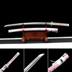 Hand Forged Japanese Samurai Katana 璎珞 Damascus Steel Full Tang
