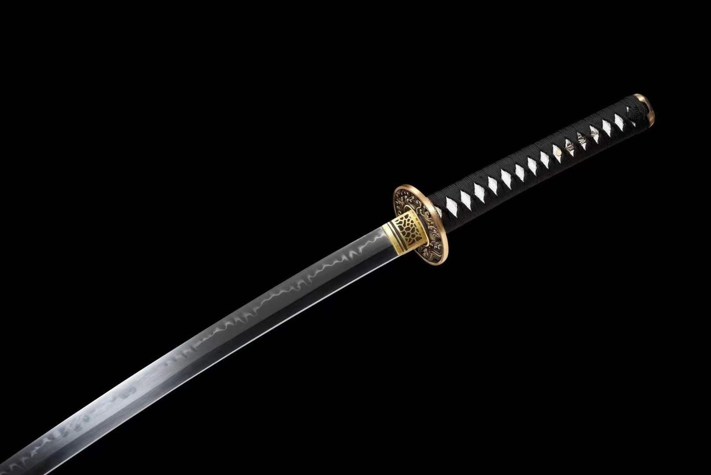 Hand Forged Japanese Samurai Katana Desert T10 Turns the soil to burn blade