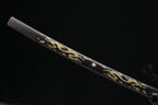 Hand Forged Japanese Samurai Katana Double Dragon Pattern Steel