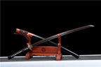 Hand Forged Japanese Samurai Katana Drop in the ocean T10 Carbon steel Blackening process