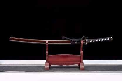 Hand Forged Japanese Samurai Katana Golden Bamboo Damascus Steel Full Tang