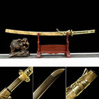 Hand Forged Japanese Samurai Katana Golden Snake High Manganese Steel Hand grinding