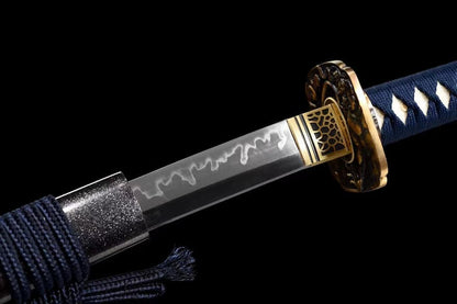 Hand Forged Japanese Samurai Katana Kṣitigarbha Bodhisattva T10 Carbon steel Mirror grinding